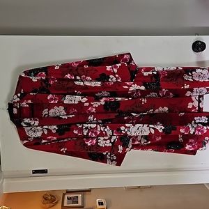 Jennifer Lopez XXL kimono coverup red/black/white like new quality